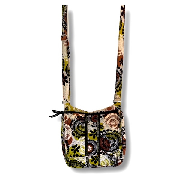 Vera Bradley Handbags - VERA BRADLEY - Medium Hipster Cross Body Purse in Cocoa Moss Pattern